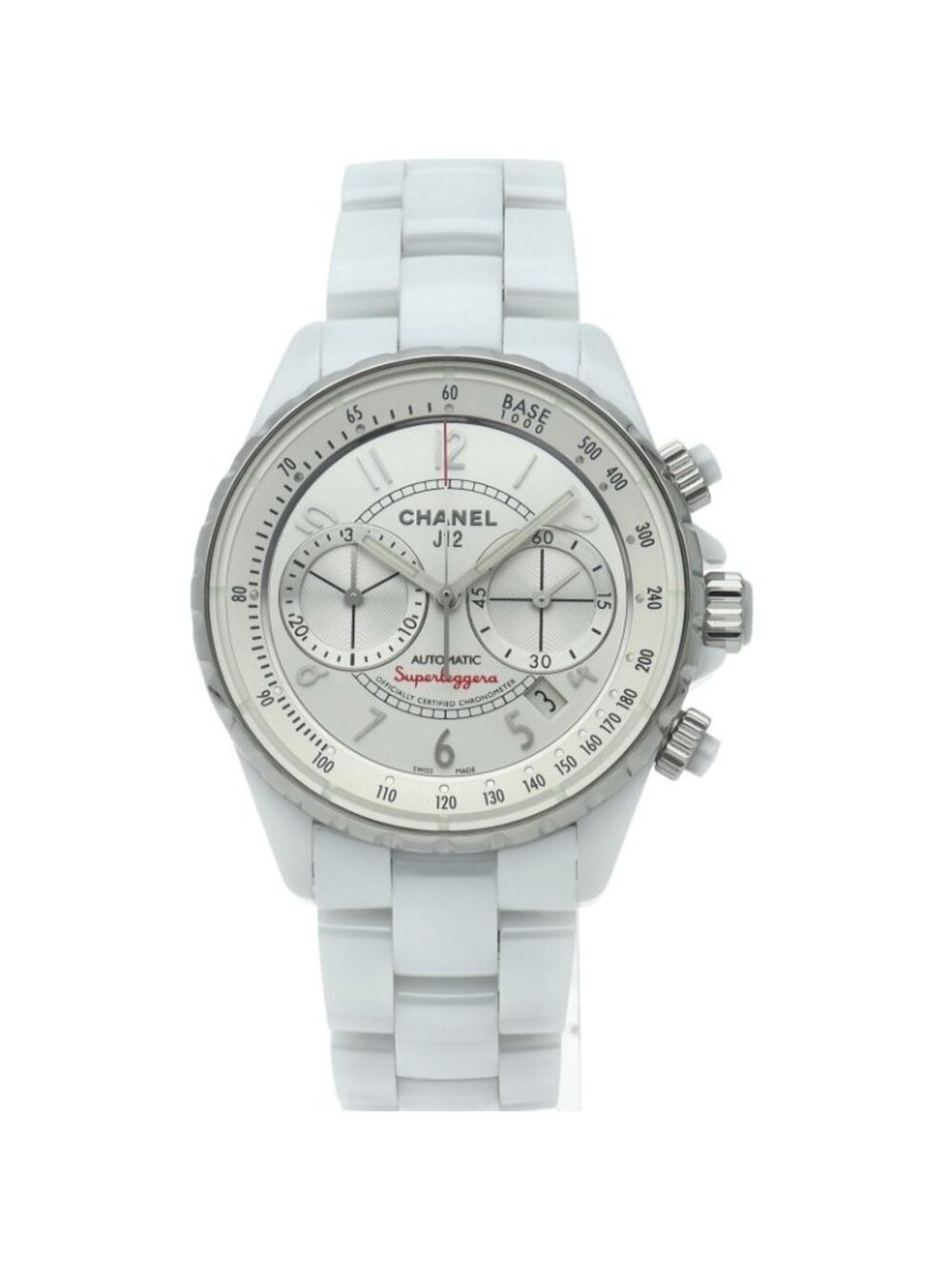 Chanel Superleggera Chronograph Ceramic Watch White Polished - Picture 2 of 5